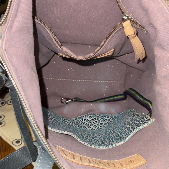 Consuela Gray Backpack with Multicolor Strap - Picture 6 of 6